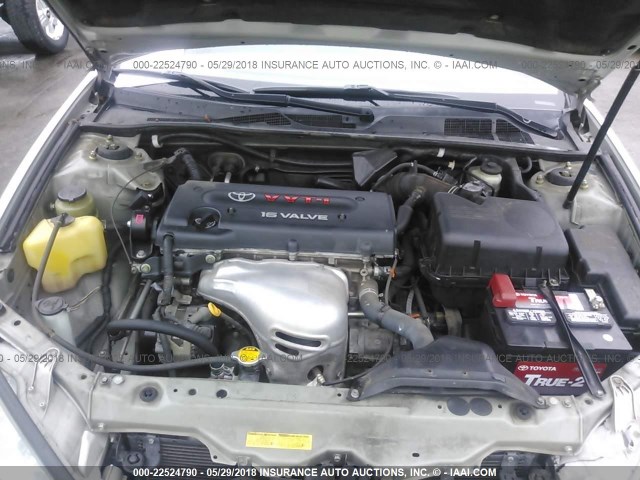 JTDBE32KX40259305 - 2004 TOYOTA CAMRY LE/XLE SILVER photo 10