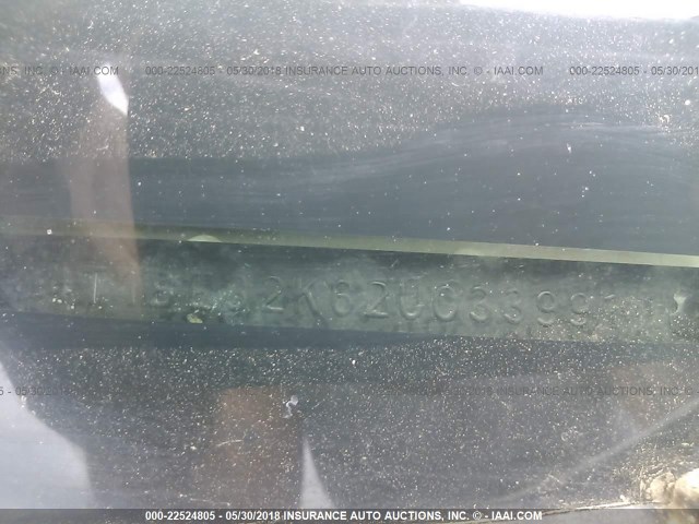 4T1BE32K62U033991 - 2002 TOYOTA CAMRY LE/XLE/SE WHITE photo 9