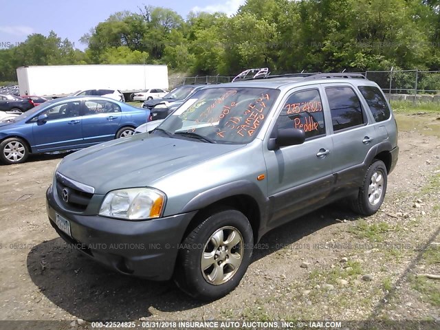 4F2YZ04163KM42981 - 2003 MAZDA TRIBUTE LX GREEN photo 2