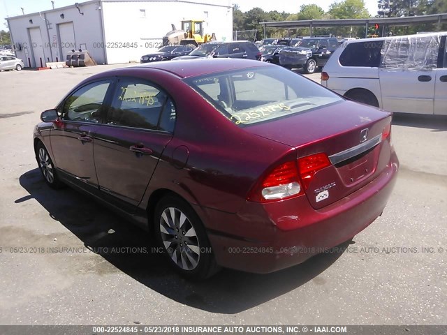 2HGFA1F94AH548763 - 2010 HONDA CIVIC EXL წითელი ფოტო 3