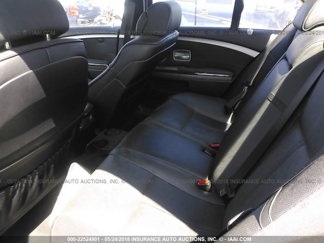 WBAHL83576DT07020 - 2006 BMW 750 I GRAY photo 8