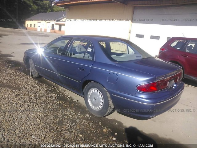 2G4WS52MXX1565142 - 1999 BUICK CENTURY CUSTOM BLUE photo 3