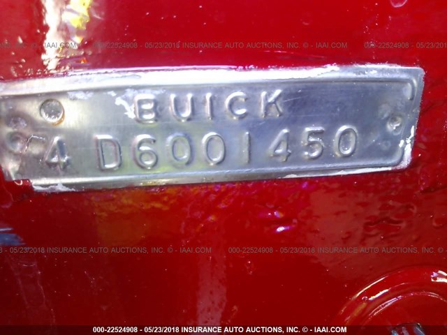 4D6001450 - 1957 BUICK 4 DOOR SEDAN  红色 照片 9