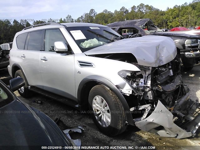 JN8AY2ND6H9007633 - 2017 NISSAN ARMADA SV/SL/PLATINUM SILVER photo 1