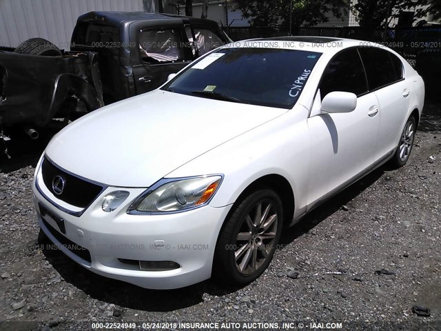 JTHCH96S660017380 - 2006 LEXUS GS GENERATION 200 300 WHITE photo 2