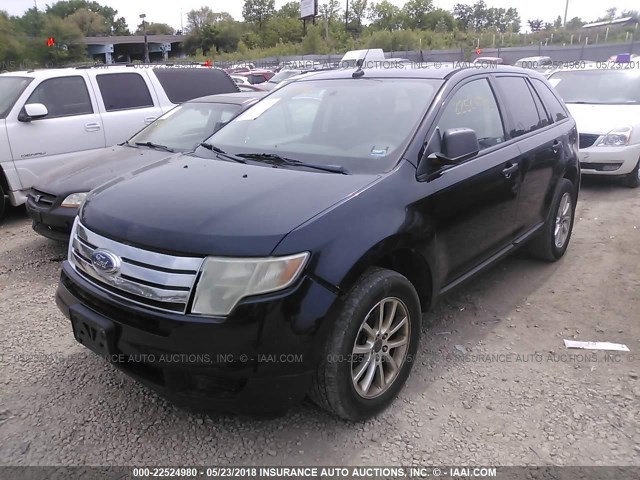 2FMDK36C58BA71103 - 2008 FORD EDGE SE BLACK photo 2