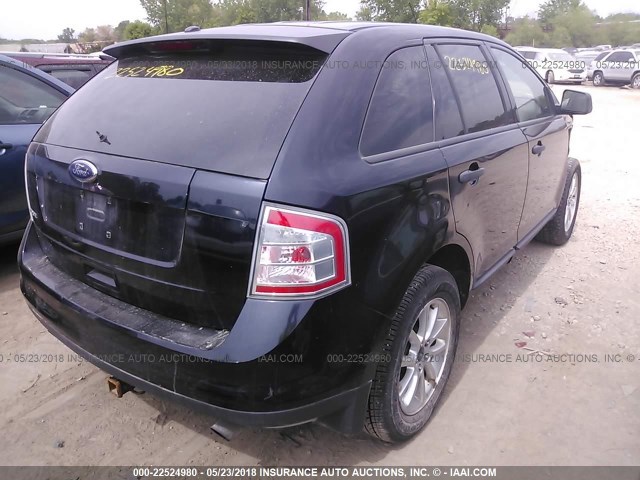 2FMDK36C58BA71103 - 2008 FORD EDGE SE BLACK photo 4