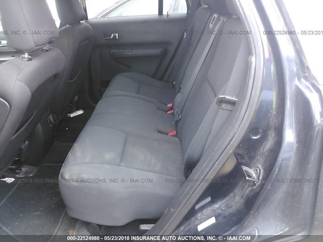 2FMDK36C58BA71103 - 2008 FORD EDGE SE BLACK photo 8