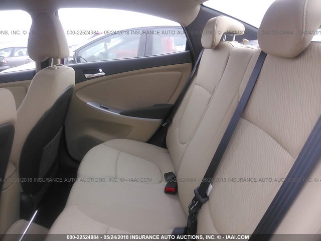 KMHCU4AE9DU391436 - 2013 HYUNDAI ACCENT GLS/SE RED photo 8