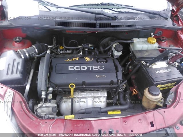 KL1TD66EX9B649899 - 2009 CHEVROLET AVEO LS/LT 红色 照片 10