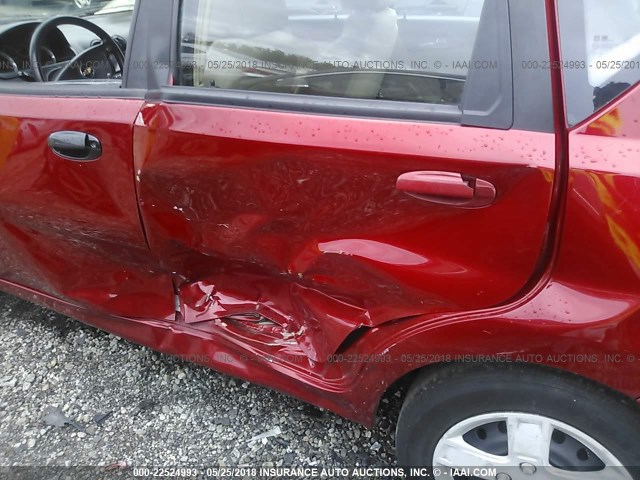 KL1TD66EX9B649899 - 2009 CHEVROLET AVEO LS/LT 红色 照片 6