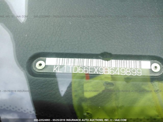 KL1TD66EX9B649899 - 2009 CHEVROLET AVEO LS/LT 红色 照片 9