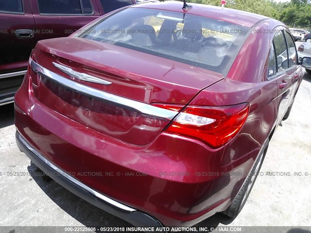 1C3CCBBB4DN695949 - 2013 CHRYSLER 200 TOURING MAROON photo 4