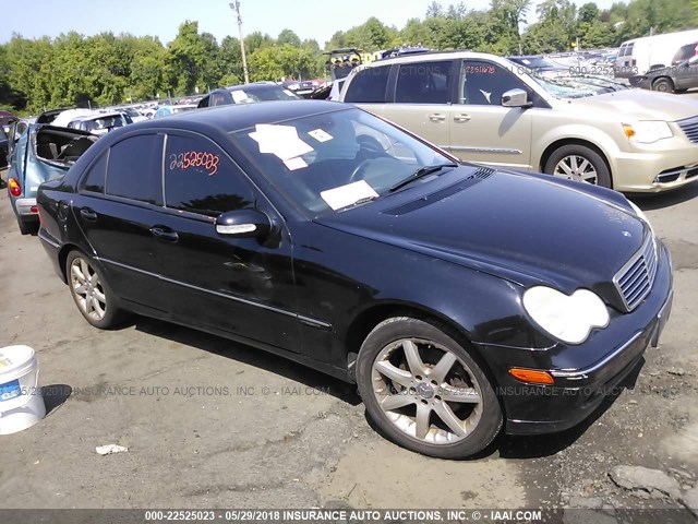 WDBRF84J53F435488 - 2003 MERCEDES-BENZ C 320 4MATIC BLACK photo 1