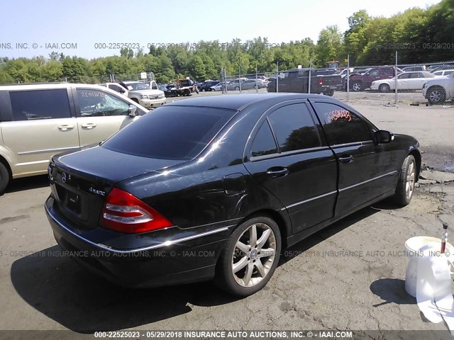 WDBRF84J53F435488 - 2003 MERCEDES-BENZ C 320 4MATIC BLACK photo 4