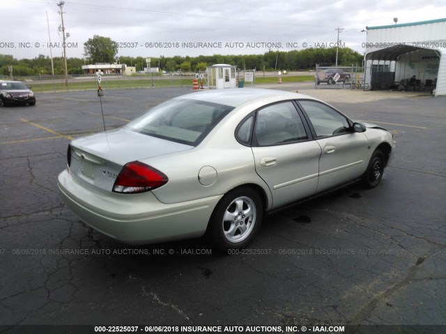 1FAFP55S94G185424 - 2004 FORD TAURUS SES SILVER photo 4