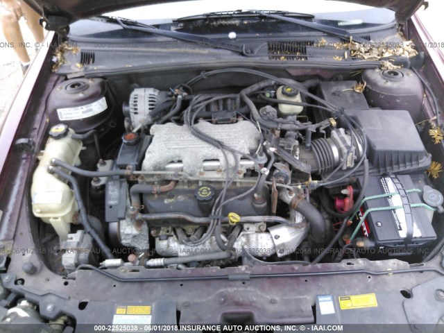 1G1NE52MXW6255015 - 1998 CHEVROLET MALIBU LS MAROON photo 10