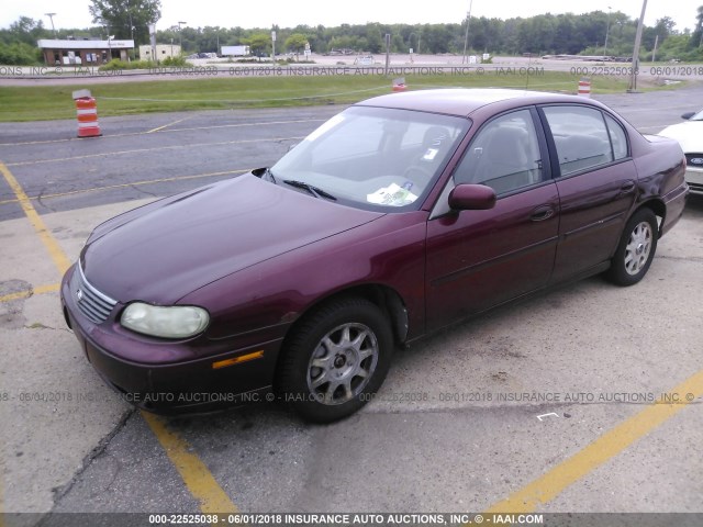 1G1NE52MXW6255015 - 1998 CHEVROLET MALIBU LS MAROON photo 2