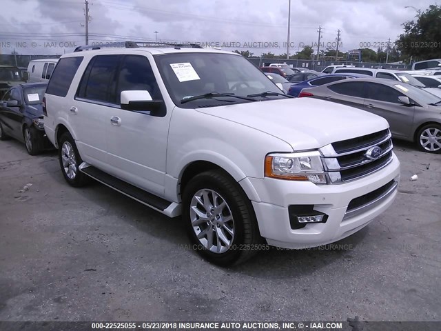 1FMJU1KT9FEF03085 - 2015 FORD EXPEDITION LIMITED WHITE photo 1