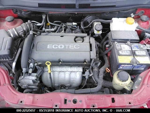 KL1TD5DE5BB138569 - 2011 CHEVROLET AVEO LS/LT 红色 照片 10