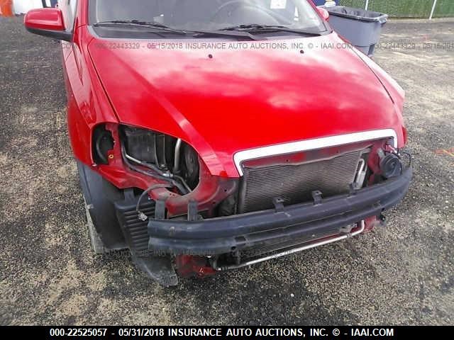 KL1TD5DE5BB138569 - 2011 CHEVROLET AVEO LS/LT 红色 照片 6