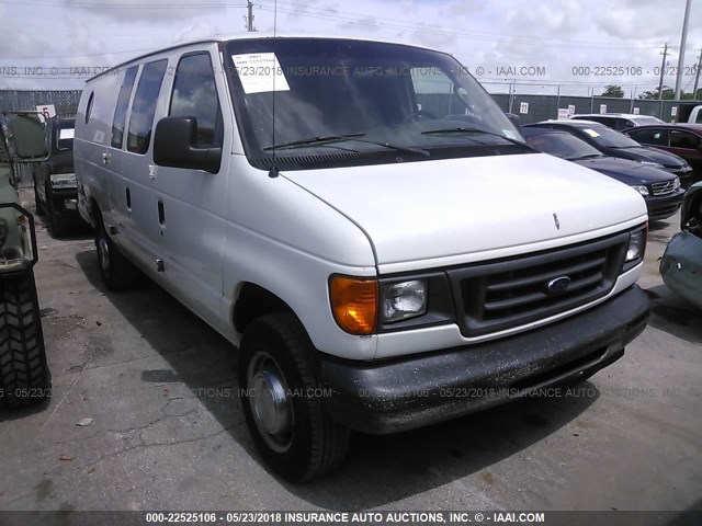 1FTNS24L46HA64388 - 2006 FORD ECONOLINE E250 VAN WHITE photo 1