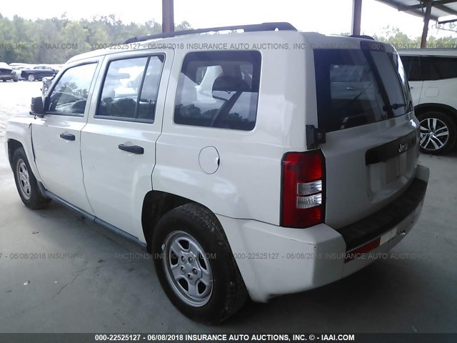 1J4NT2GB3AD570479 - 2010 JEEP PATRIOT SPORT WHITE photo 3