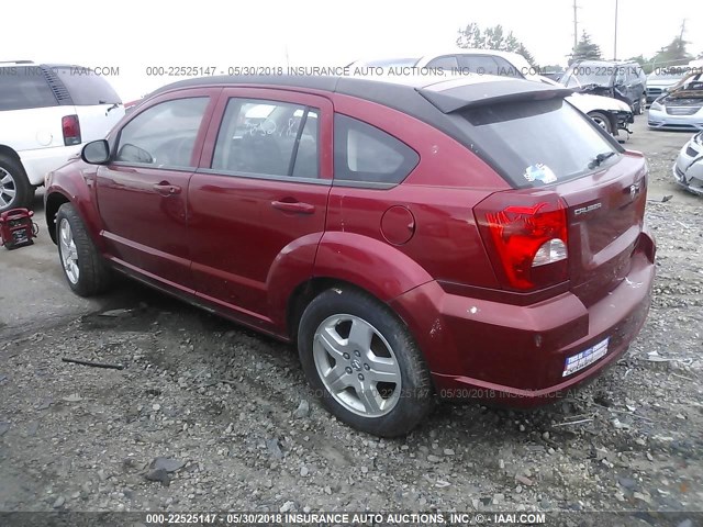 1B3HB48B07D529883 - 2007 DODGE CALIBER SXT RED photo 3