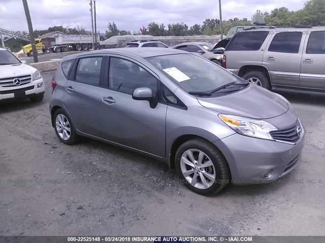 3N1CE2CP5EL425679 - 2014 NISSAN VERSA NOTE S/S PLUS/SV/SL SILVER photo 1