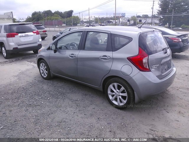 3N1CE2CP5EL425679 - 2014 NISSAN VERSA NOTE S/S PLUS/SV/SL SILVER photo 3