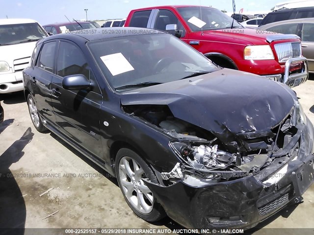 JM1BK343471742592 - 2007 MAZDA 3 HATCHBACK BLACK photo 1