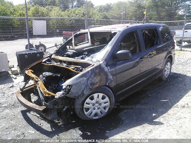 2C4RDGBG7FR634936 - 2015 DODGE GRAND CARAVAN SE GRAY photo 2