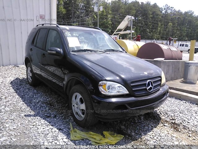 4JGAB54E13A387931 - 2003 MERCEDES-BENZ ML 320 BLACK photo 1