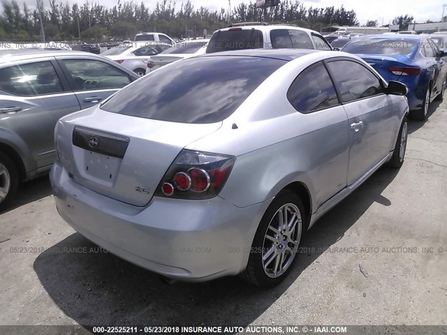 JTKDE167780223136 - 2008 TOYOTA SCION TC 银色 照片 4