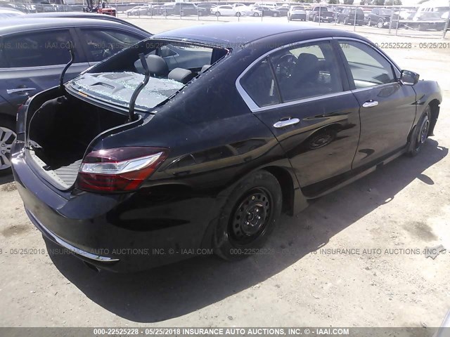 1HGCR2F55GA077793 - 2016 HONDA ACCORD SPORT 黑色 照片 4