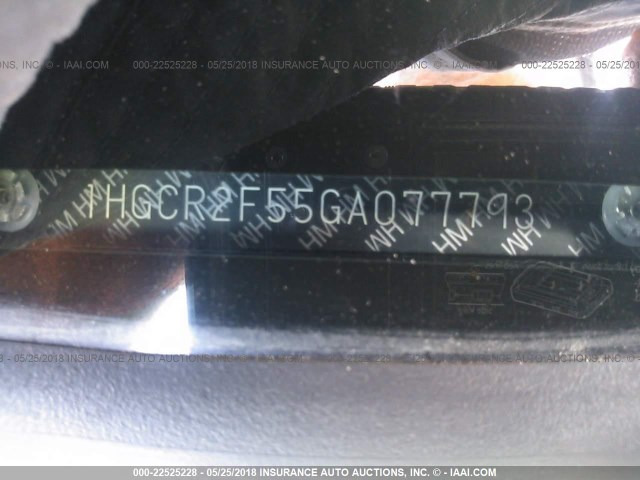 1HGCR2F55GA077793 - 2016 HONDA ACCORD SPORT 黑色 照片 9