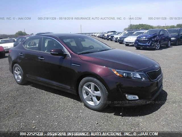 5XXGM4A7XFG479847 - 2015 KIA OPTIMA LX MAROON photo 1