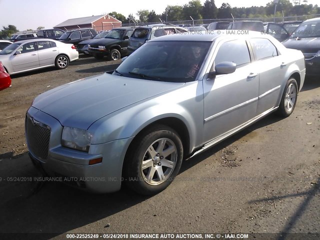 2C3KA53G46H303982 - 2006 CHRYSLER 300 TOURING BLUE photo 2