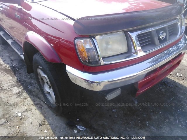 1N6ED27T7YC338749 - 2000 NISSAN FRONTIER CREW CAB XE/CREW CAB SE RED photo 6