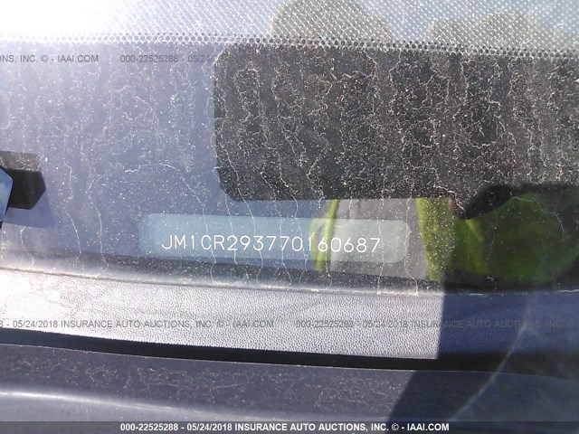 JM1CR293770160687 - 2007 MAZDA 5 BLACK photo 9