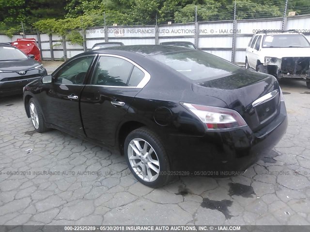 1N4AA5AP0EC436630 - 2014 NISSAN MAXIMA S/SV BLACK photo 3