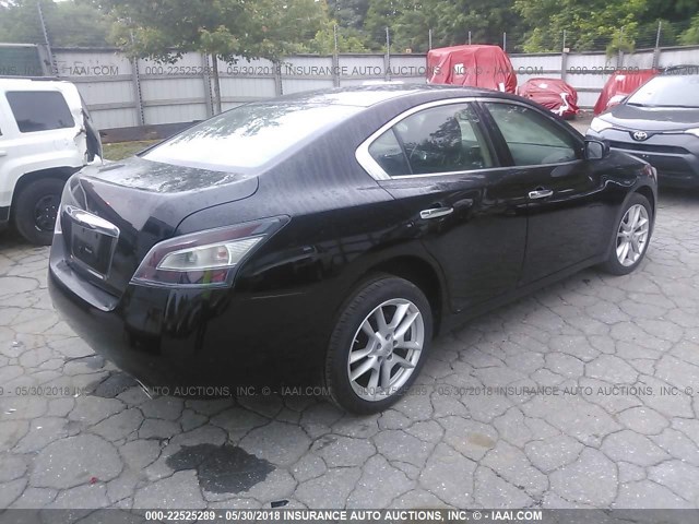 1N4AA5AP0EC436630 - 2014 NISSAN MAXIMA S/SV BLACK photo 4