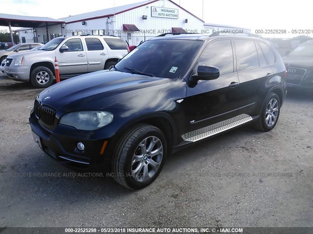 5UXFE83587LZ45769 - 2007 BMW X5 4.8I BLACK photo 2