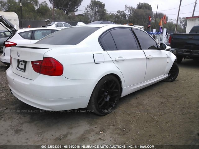 WBAPH5G59BNM71945 - 2011 BMW 328 I SULEV WHITE photo 4