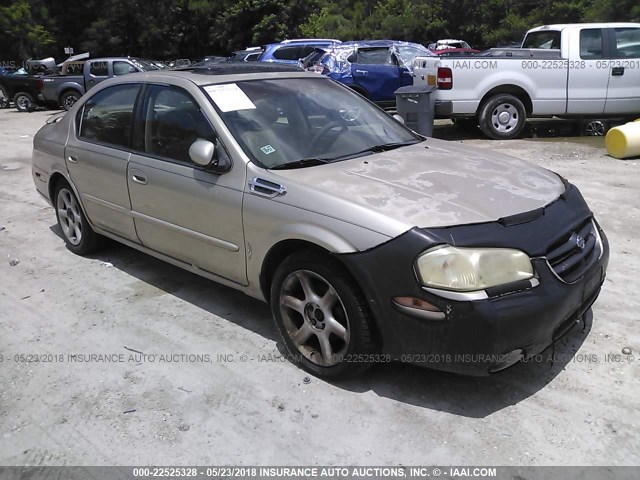 JN1CA31D6YT516289 - 2000 NISSAN MAXIMA GLE/GXE/SE GOLD photo 1