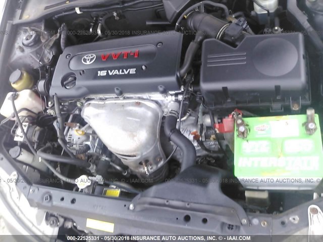 4T1BE32K52U099061 - 2002 TOYOTA CAMRY LE/XLE/SE შავი ფოტო 10