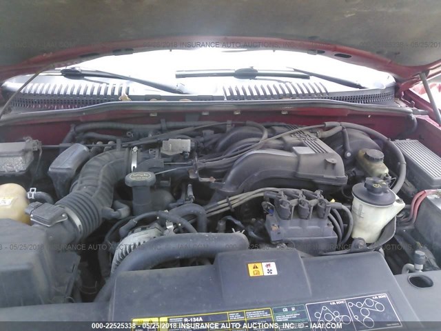 1FMZU73K93UB14458 - 2003 FORD EXPLORER XLT/XLT SPORT/NBX RED photo 10