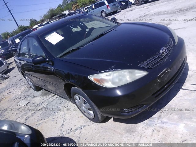 4T1BE32K64U341214 - 2004 TOYOTA CAMRY LE/XLE/SE BLACK photo 1