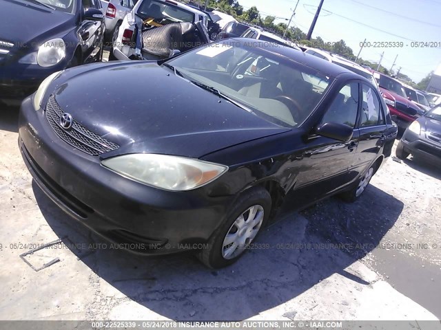 4T1BE32K64U341214 - 2004 TOYOTA CAMRY LE/XLE/SE BLACK photo 2