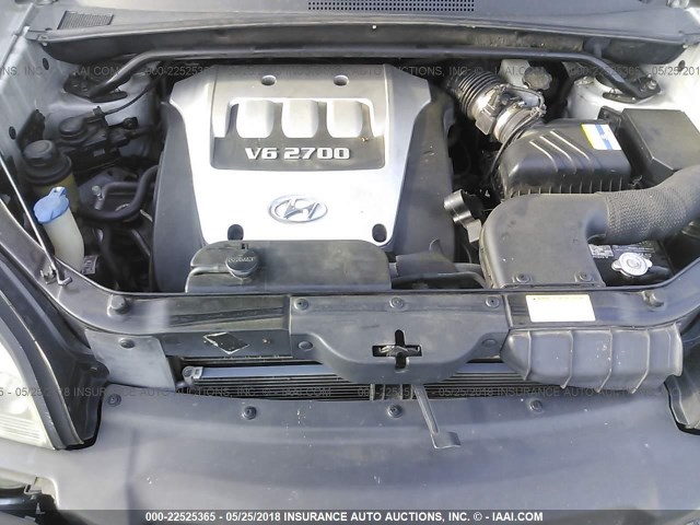 KM8JN12D46U443969 - 2006 HYUNDAI TUCSON GLS/LIMITED SILVER photo 10